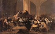 Francisco Goya Inquisition Scene oil on canvas